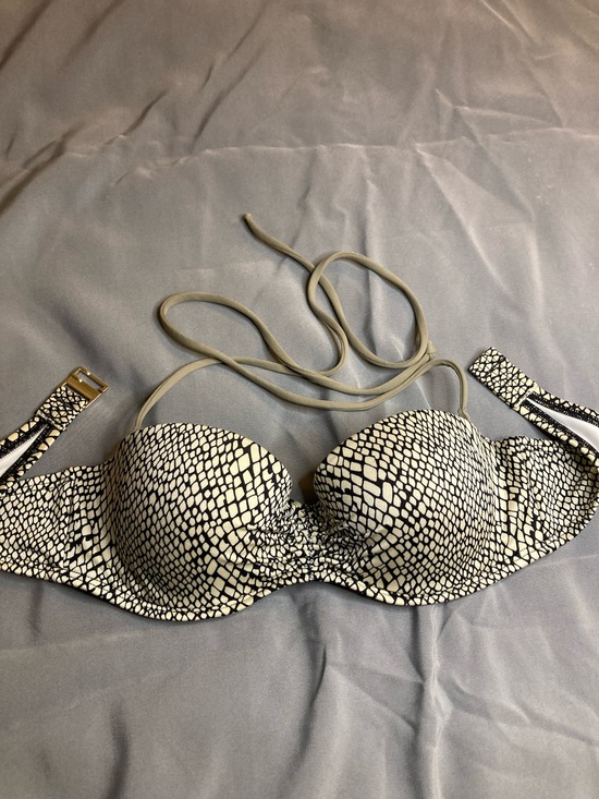 Victoria's Secret Other - Victoria's Secret Black and White Printed Strapless Bikini Top